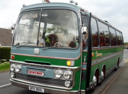 Vintage wedding coach hire in Huntingdon